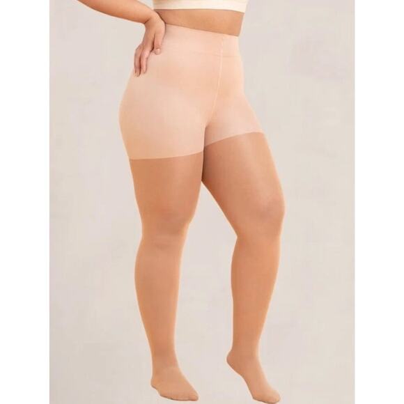 Shapermint Essentials Ultra-Resistant Shaping Tights Womens XL Tan Compression - Picture 1 of 5